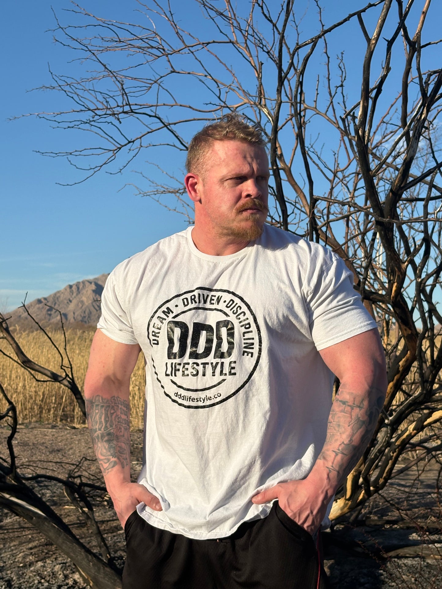 DDD Lifestyle T-Shirt - Black on White