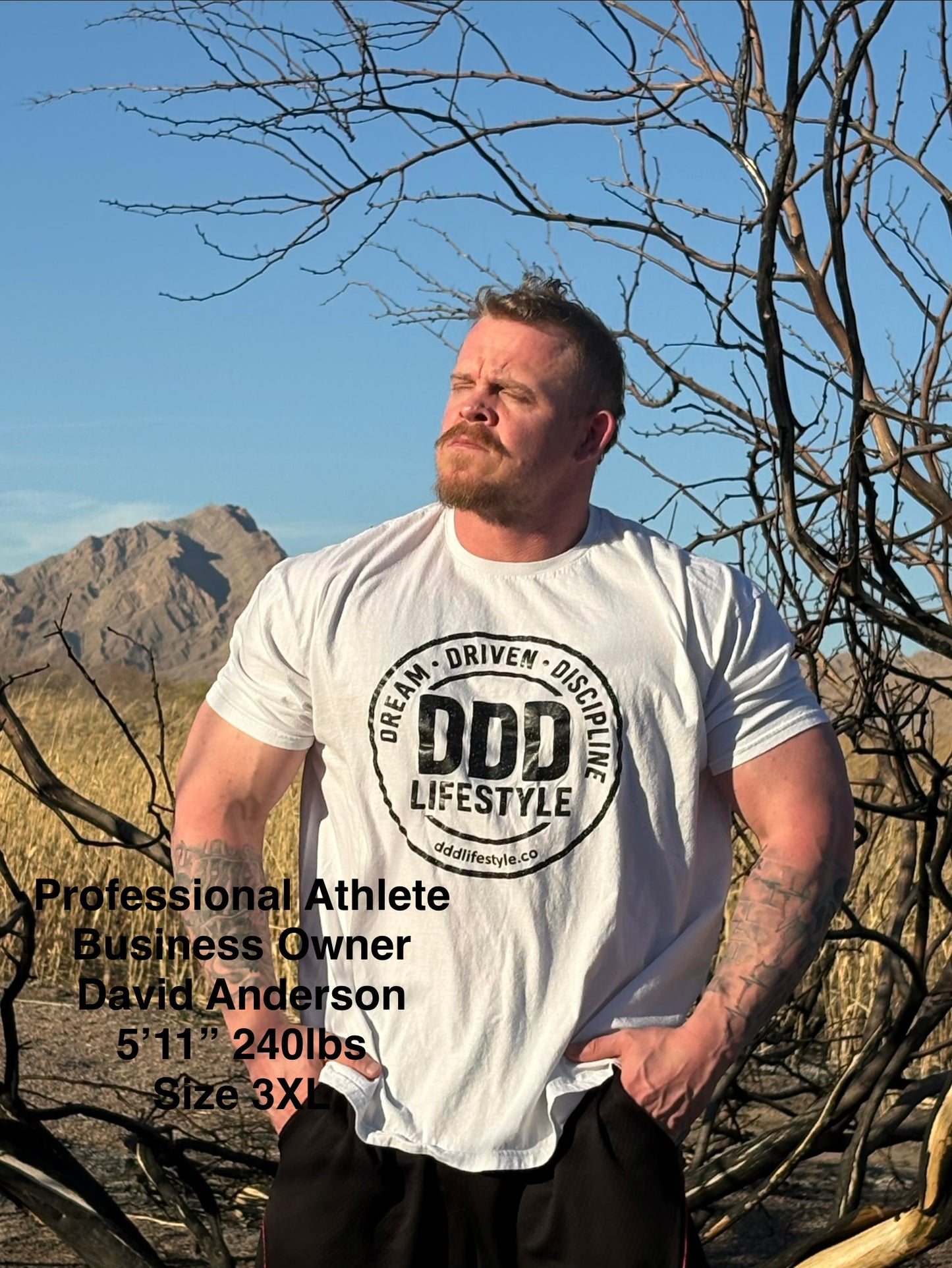 DDD Lifestyle T-Shirt - Black on White