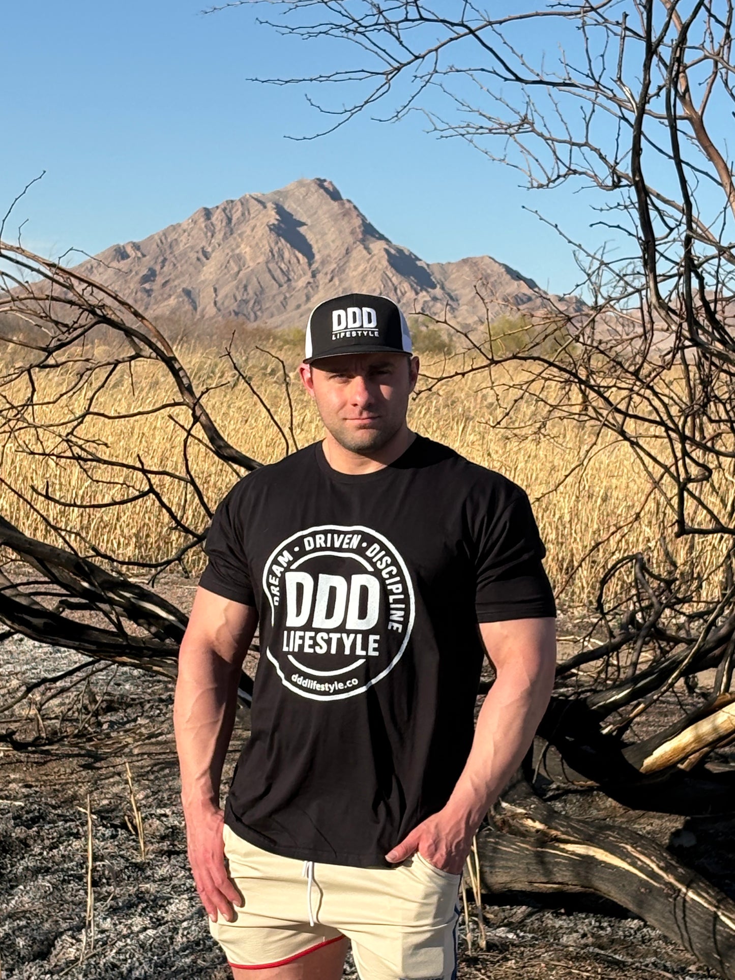 DDD Lifestyle T-Shirt - White on Black