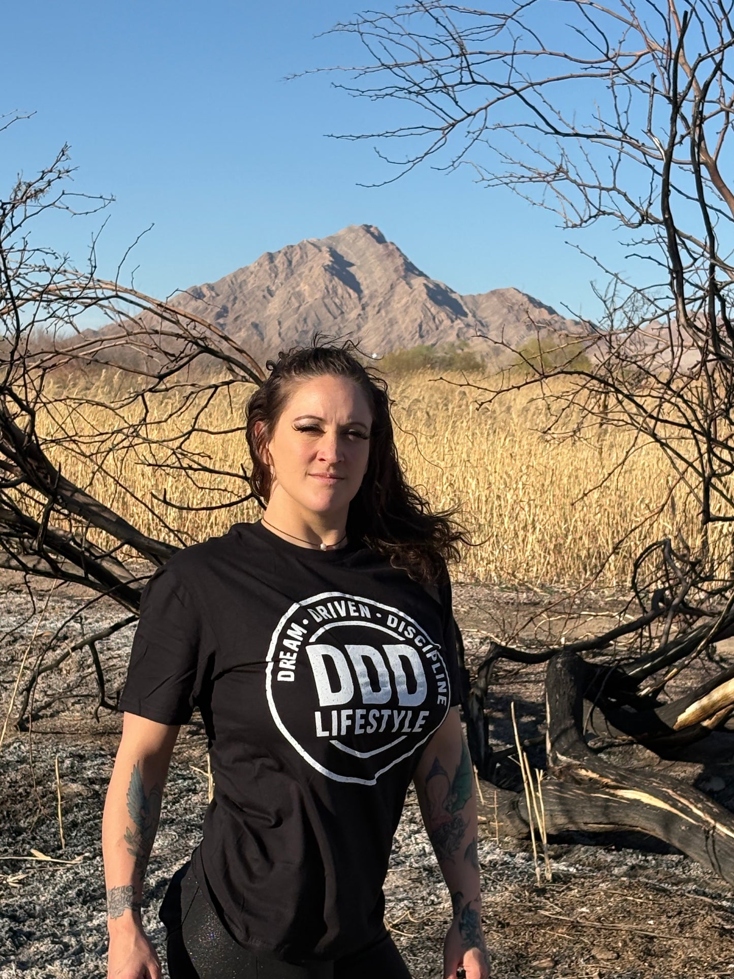 DDD Lifestyle T-Shirt - White on Black