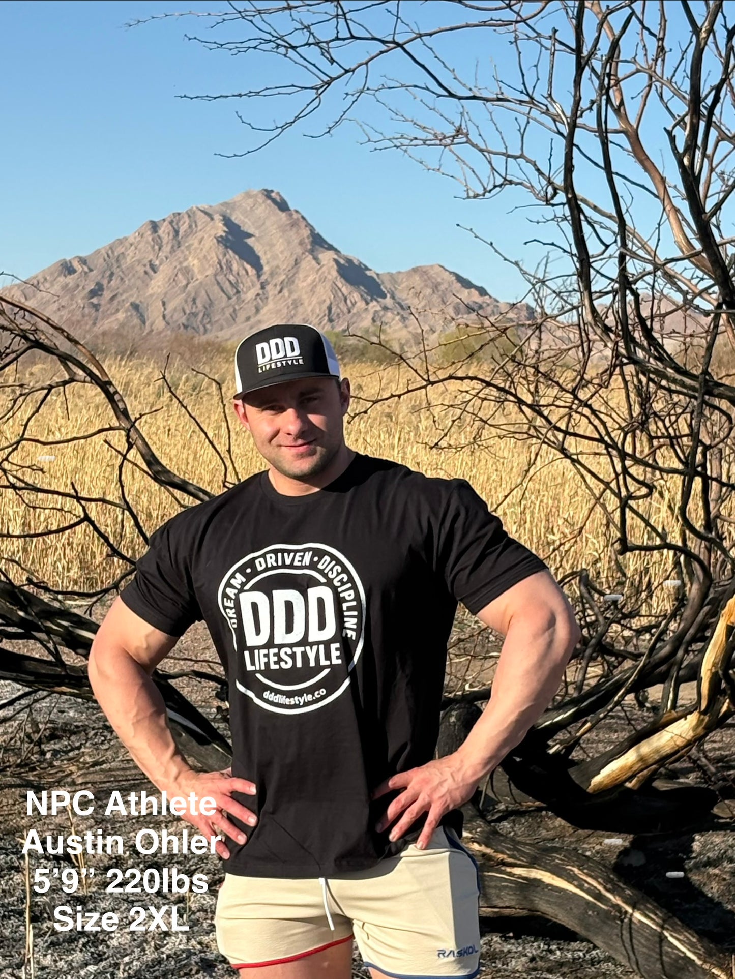DDD Lifestyle T-Shirt - White on Black