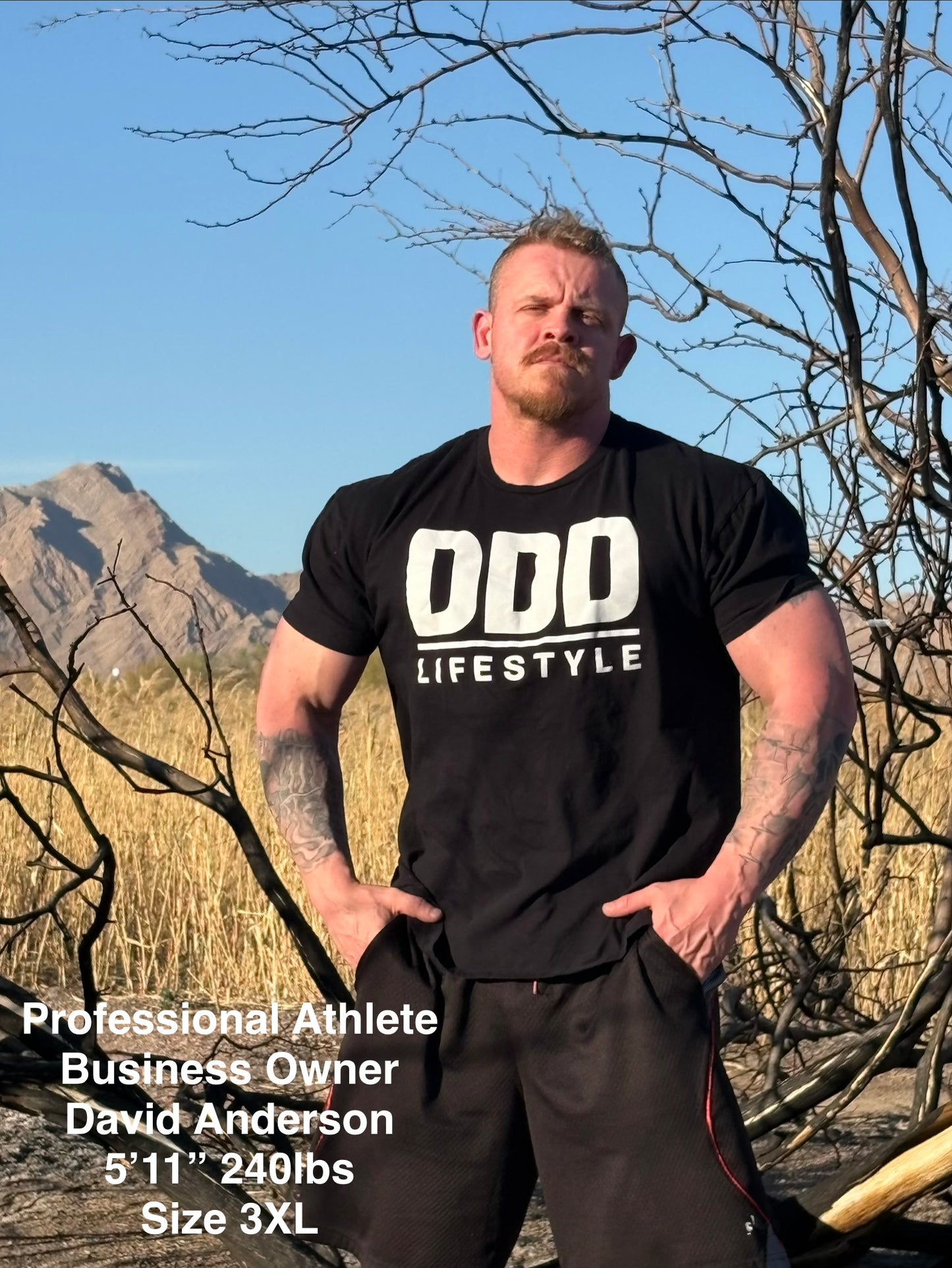 OG DDD Lifestyle T-Shirt - White on Black