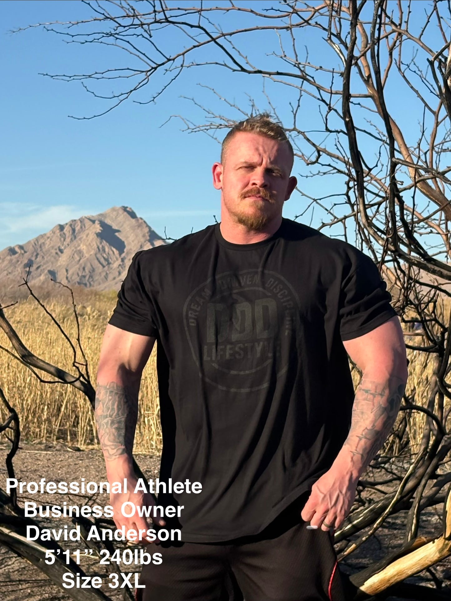 DDD Lifestyle T-Shirt - Black on Black
