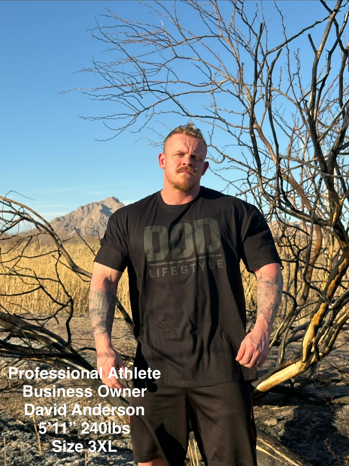OG DDD Lifestyle T-Shirt - Black on Black