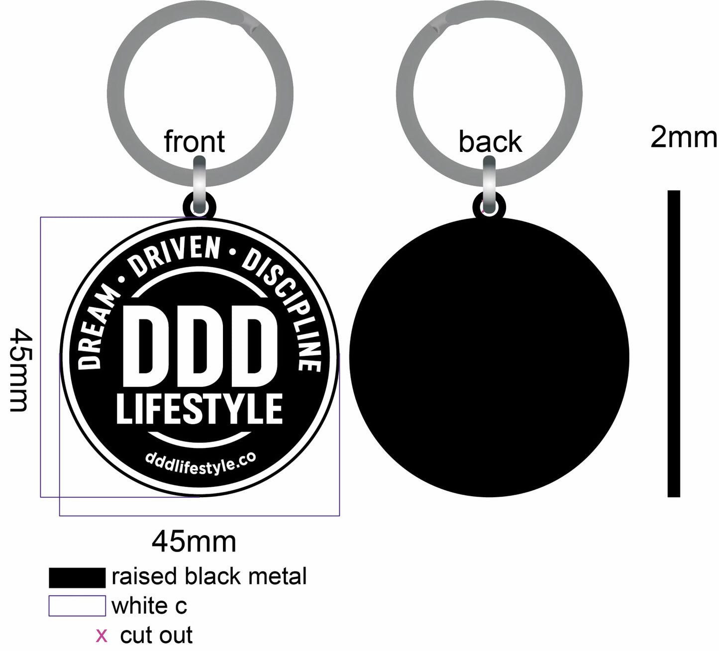 Circle Logo Key Chain