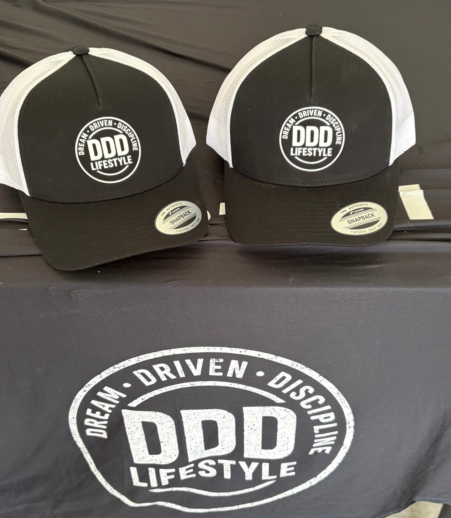 DDD Lifestyle Trucker Hat - White on Black