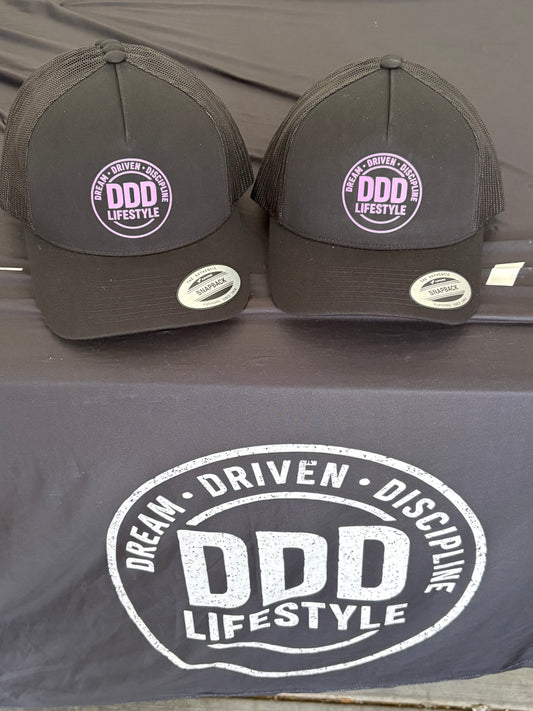 DDD Lifestyle Trucker Hat - Purple on Black
