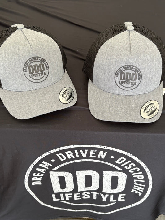 DDD Lifestyle Trucker Hat - Black on Grey